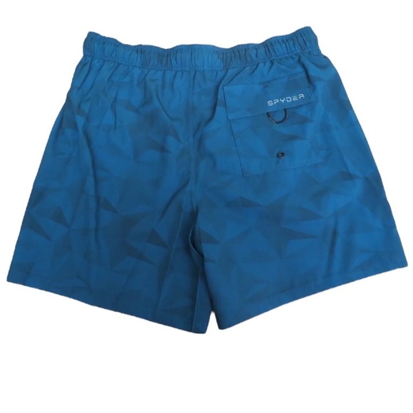 🌺SPYDER Swim Trunks in Blue Tristar Size Large🌺 - Picture 2 of 3